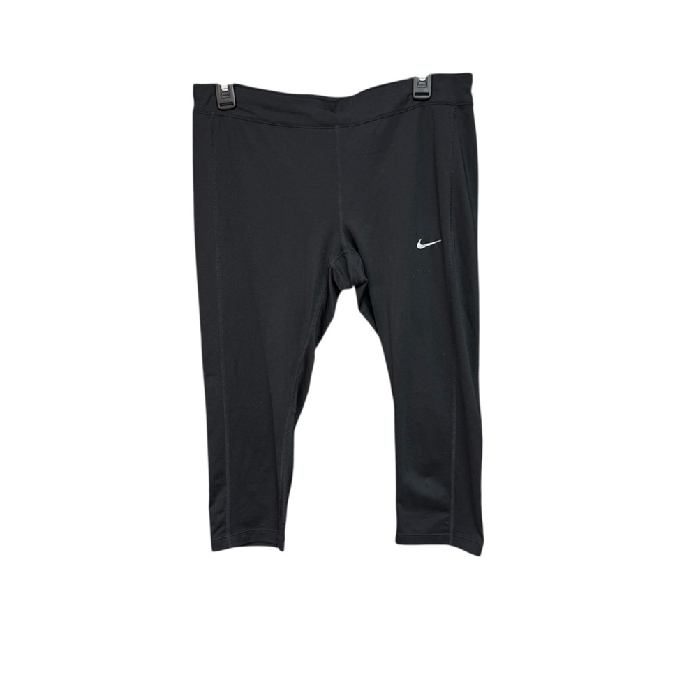 Nike Running Dri-Fit size large Black Leggings zippered back pocket